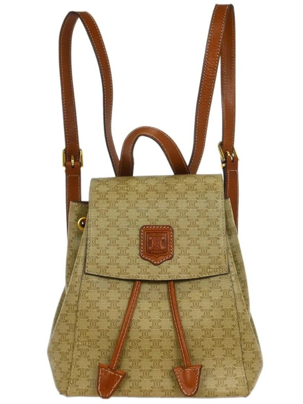 Celine Beige Macadam Backpack DM95* 155380